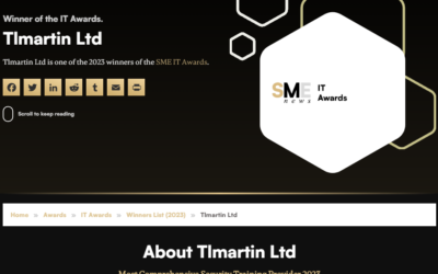 TLMartin Ltd. Shines Bright at SME News IT Awards 2023!