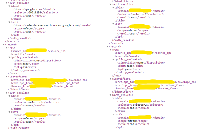 DMARC XML Record Example