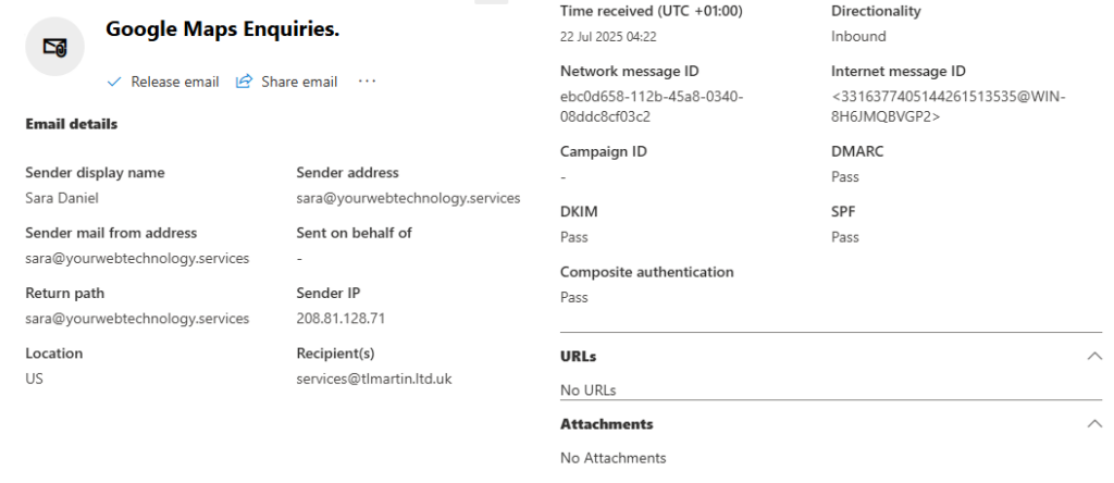 EMail Analysis