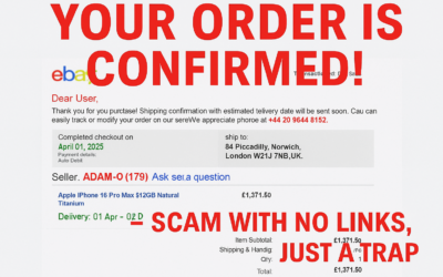 “Your Order is Confirmed!” – The Scam with No Links, Just a Trap