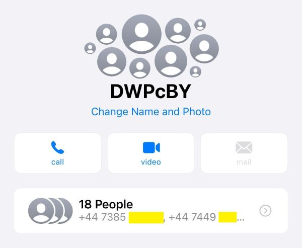 18 People in group DWP txt?