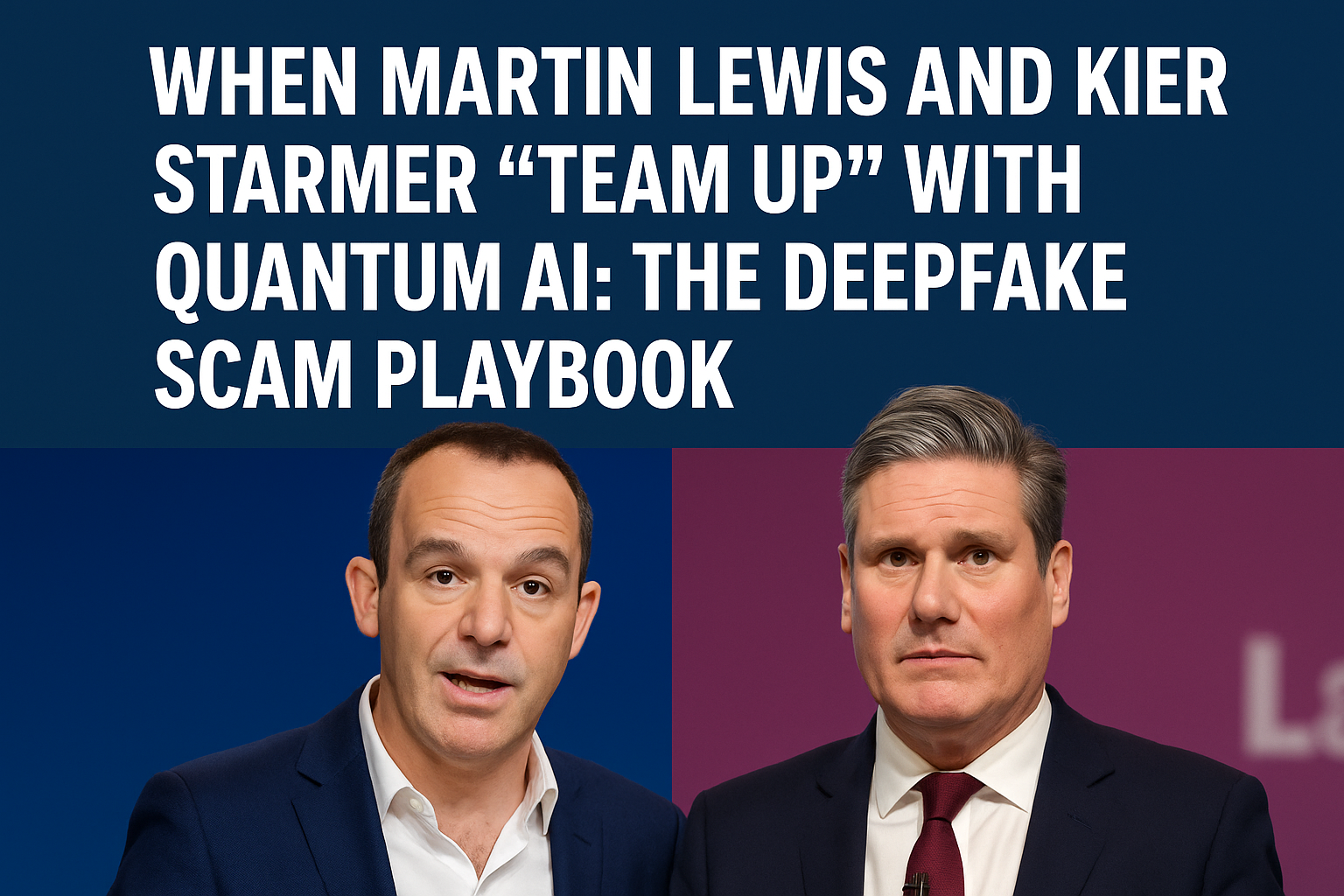 When Martin Lewis and Kier Starmer “Team Up” with Quantum AI (Except They Didn’t): The Deepfake Scam Playbook