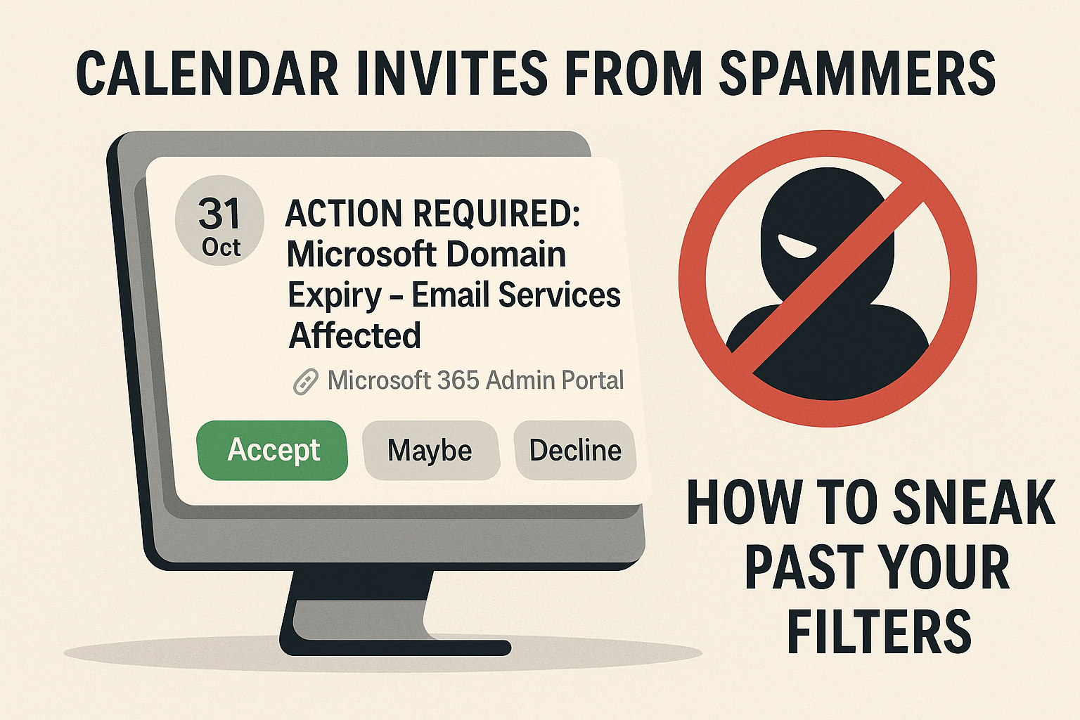 Calendar invites from spammers: how they sneak past your filters and try to nick your Microsoft log-on